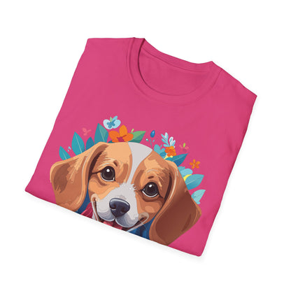 Unisex Dog Shirt Animal Tee Gildan Softstyle 64000 Cotton Tee
