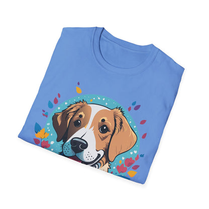 Unisex Dog Shirt Animal Print Tee Gildan Softstyle 64000 Cotton