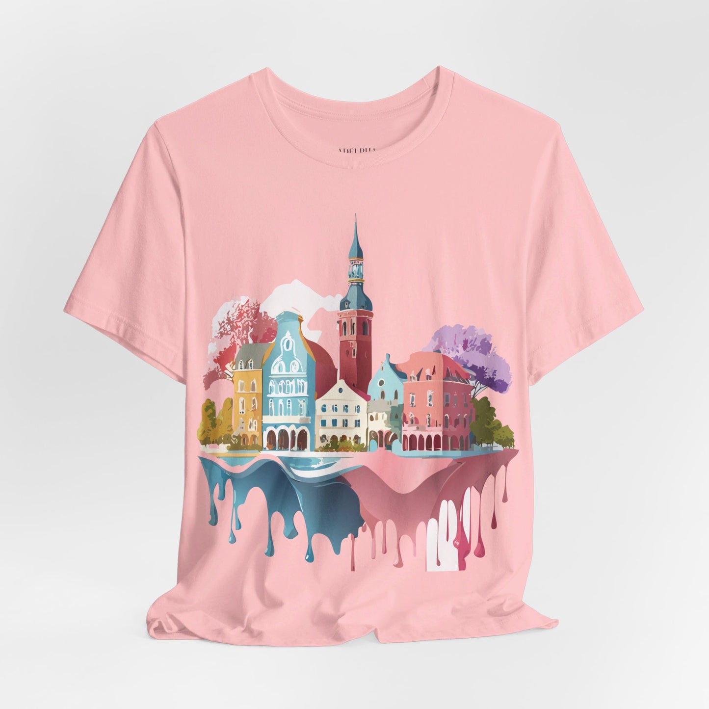 Natural Cotton Tee Shirt - Beautiful Places Collection - Warnemünde and Rostock - Germany