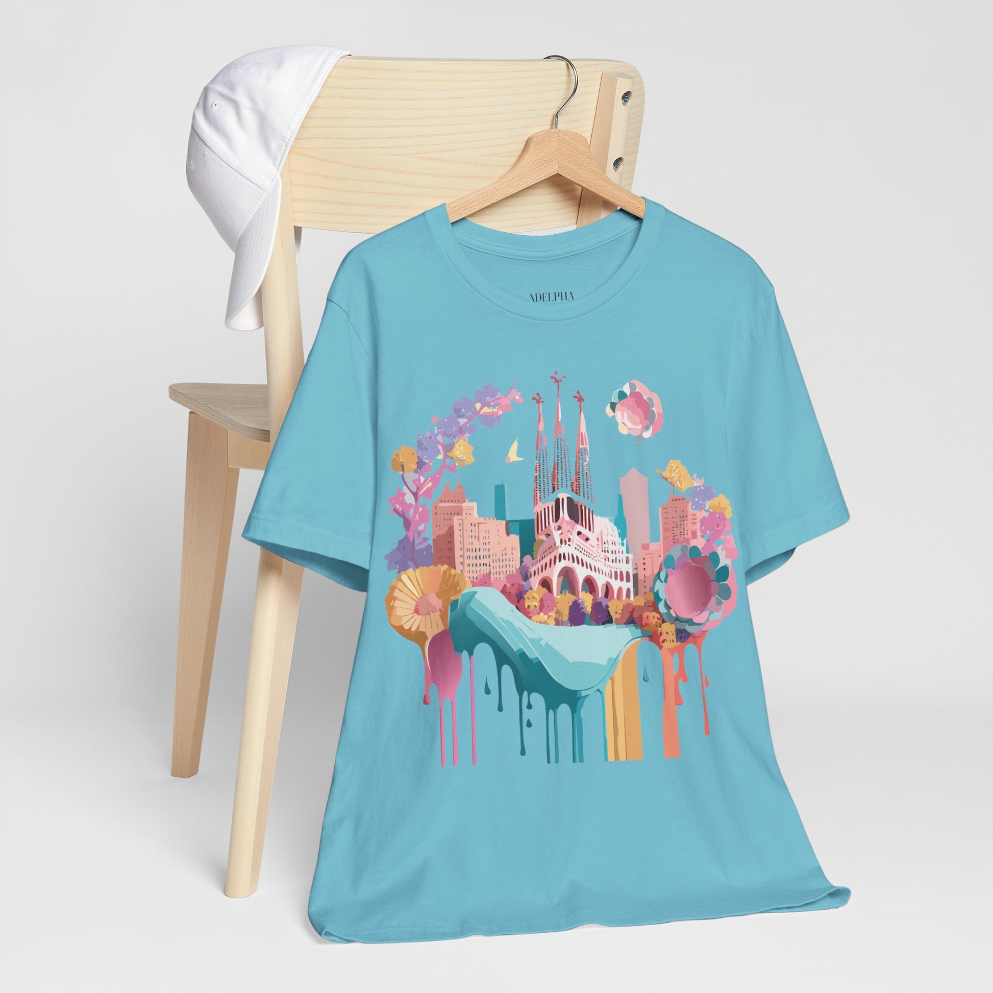 Tourist Shirt, Shirt with Barcelona - ADELPHA