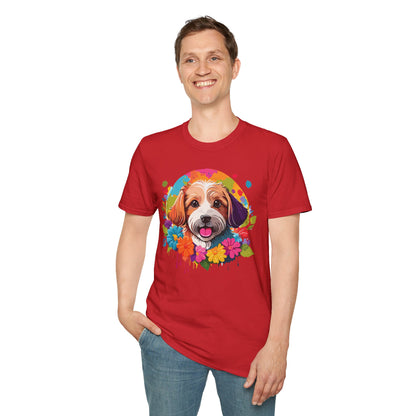 Unisex Dog Shirt Softstyle Cotton Tee Gildan 64000 Animal Tee