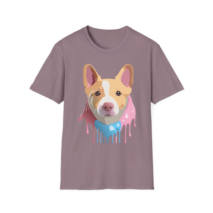 Dog Shirt Unisex Animal Print Tee Cotton T Shirt For Pet Lovers