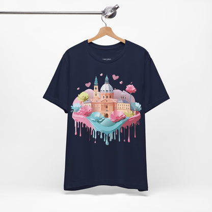 Natural Cotton Tee Shirt - Beautiful Places Collection - Prague Printify