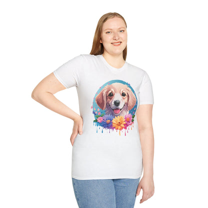 Unisex Dog Shirt Animal Tee Gildan Softstyle 64000 100 Percent Cotton