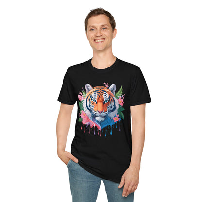 Tiger Shirt Unisex Animal Tee Softstyle Gildan 64000 Cotton Tee