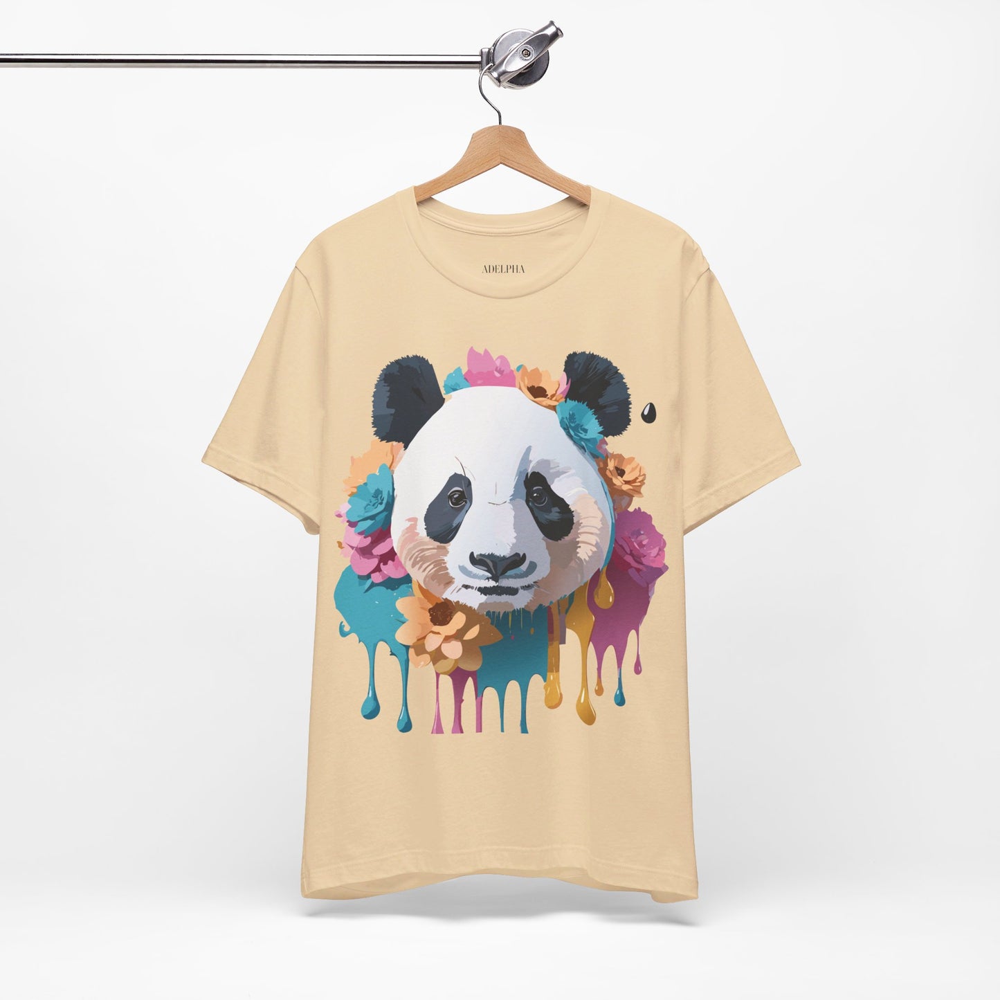 T-Shirt aus natürlicher Baumwolle mit Panda