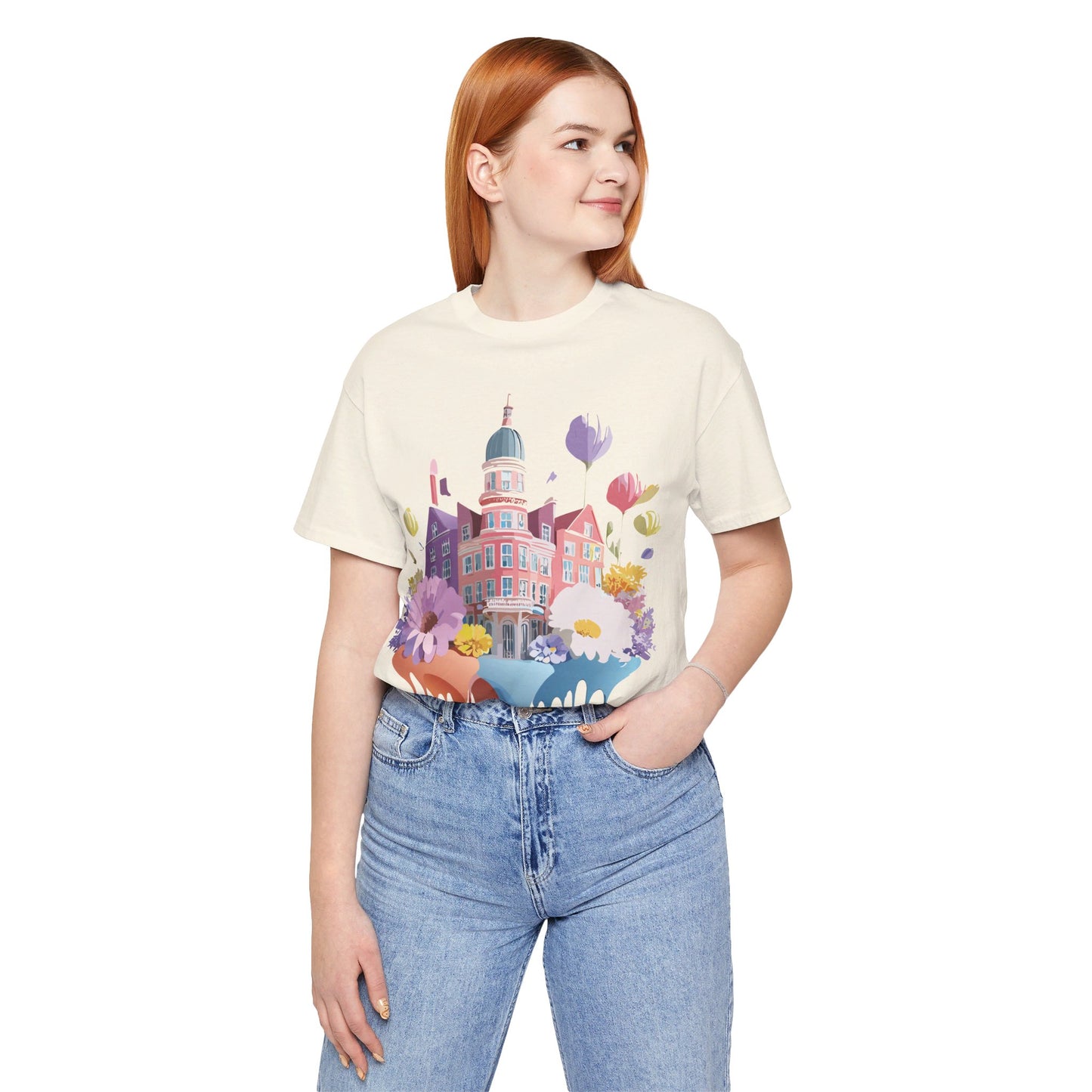 T-Shirt aus natürlicher Baumwolle – Beautiful Places Collection – Amsterdam