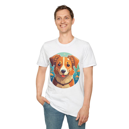 Dog Shirt Unisex Animal Tee One Hundred Percent Cotton Softstyle Gildan 64000