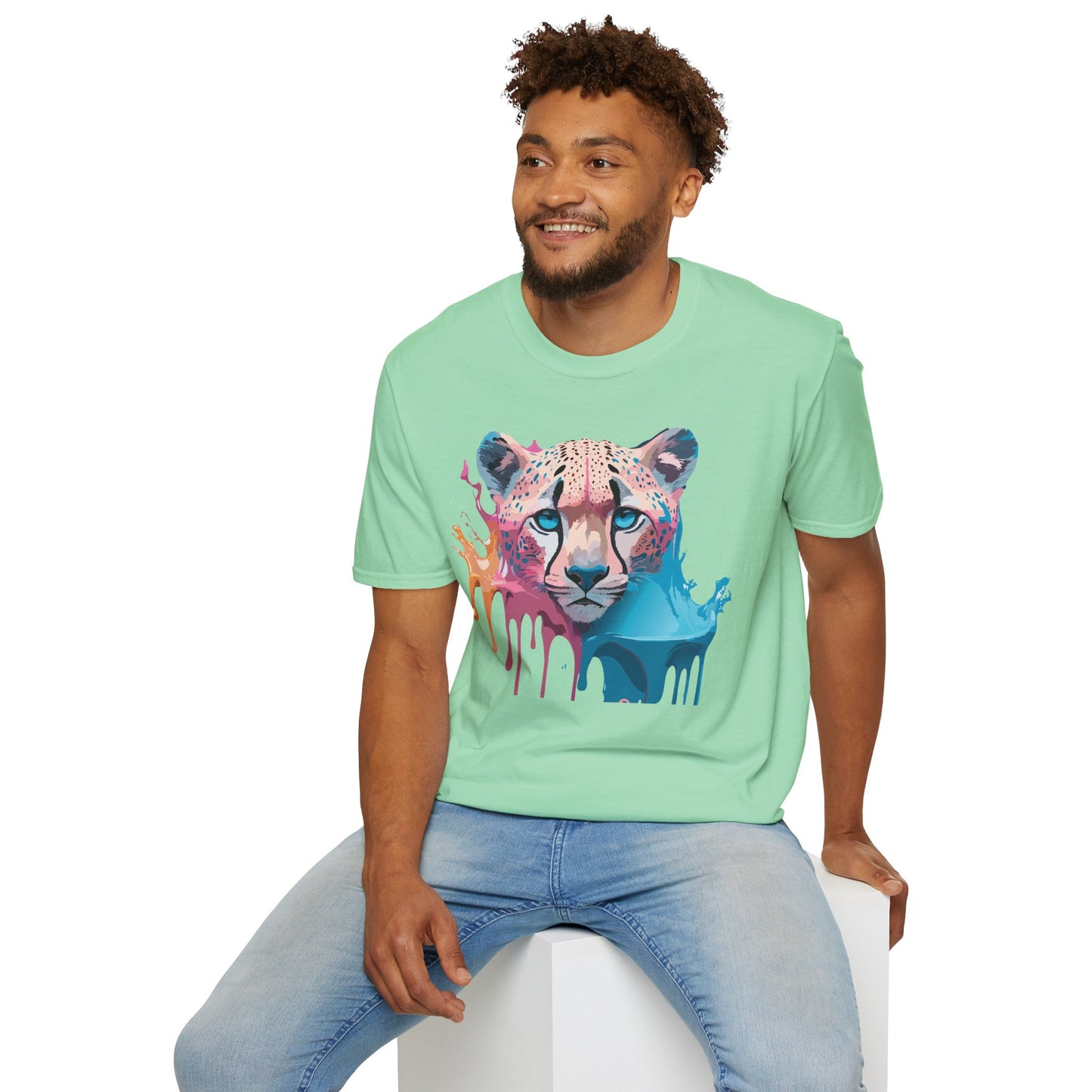 Cheetah Shirt, Shirt with Cheetah, Cheetah Tee, Shirt with Animals