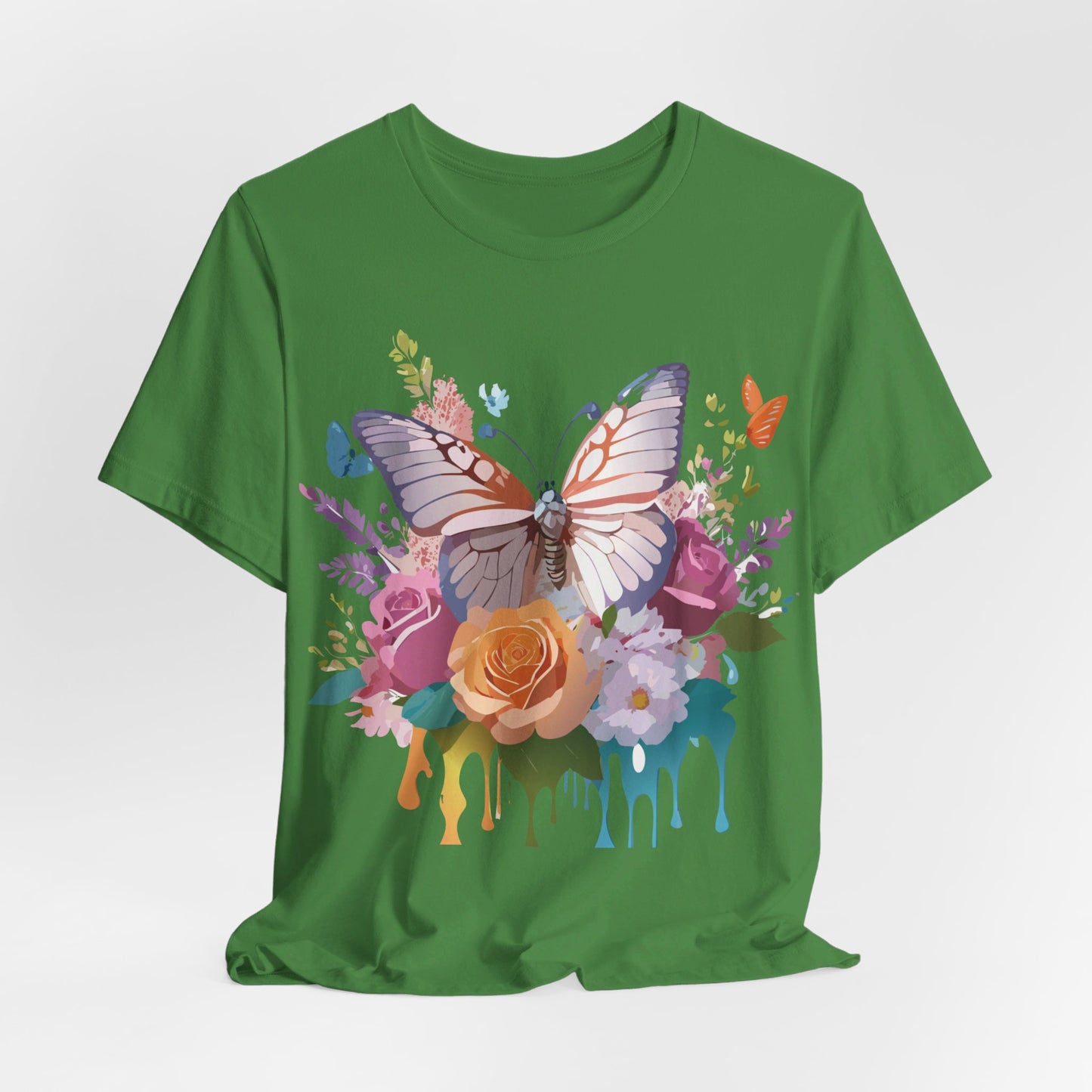 T-shirt en coton naturel avec papillon