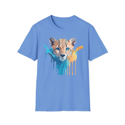 Unisex Cheetah Print Tee Softstyle Gildan 64000 Ring Spun Cotton Tee