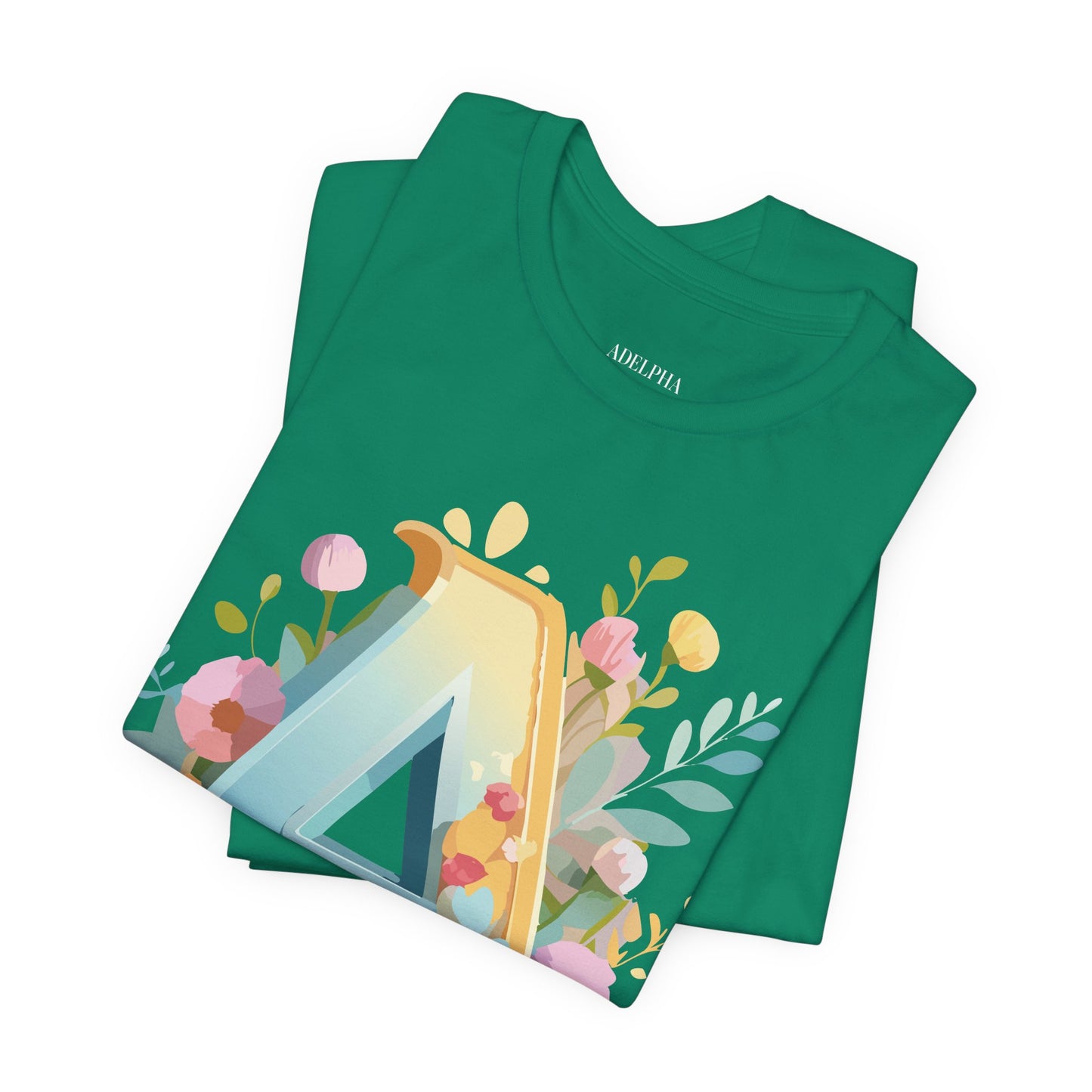 Natural Cotton Tee Shirt - Letters Collection - A