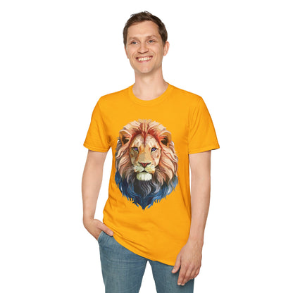 Lion Shirt Unisex Animal Tee Ring Spun Cotton Softstyle Tee Gildan