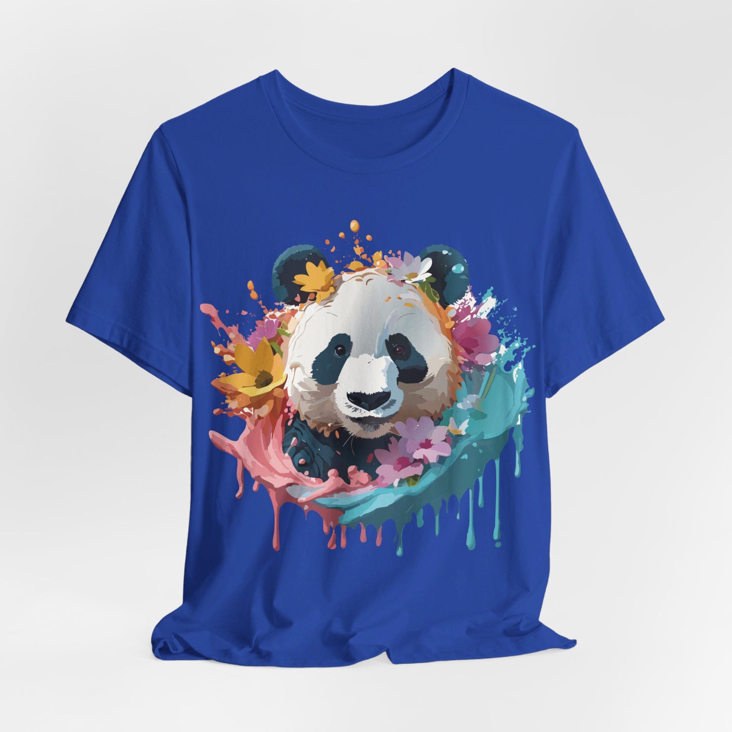 Natural Cotton Tee Shirt with Panda