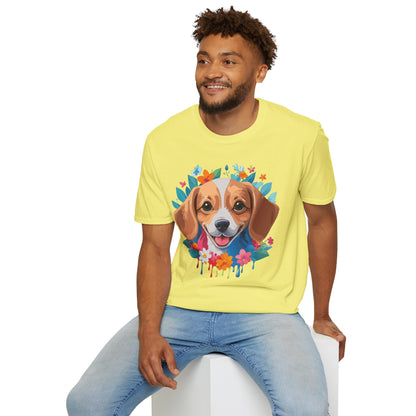 Unisex Dog Shirt Animal Tee Gildan Softstyle 64000 Cotton Tee