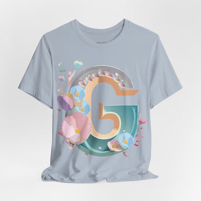 Natural Cotton Tee Shirt - Letters Collection - G Printify