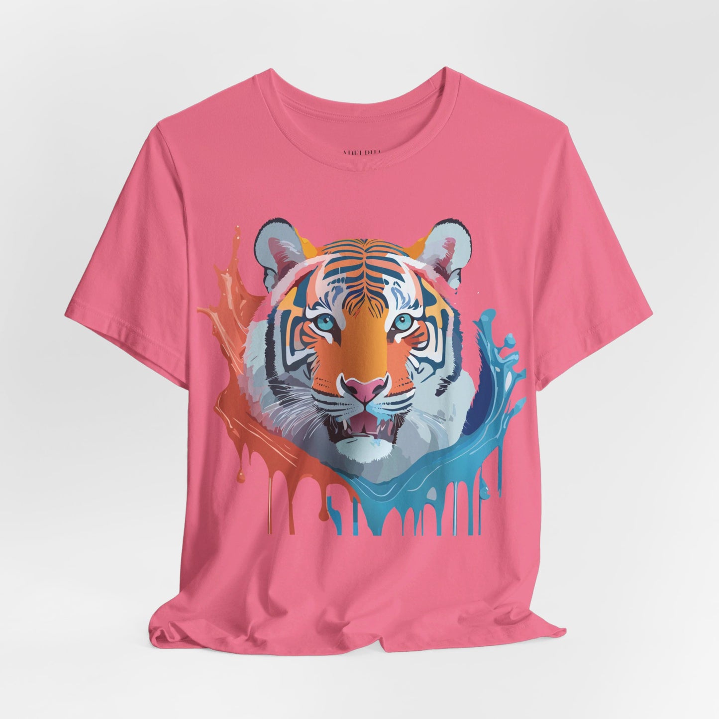 Natural Cotton Tee Shirt with Tiger