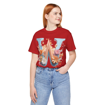 Natural Cotton Tee Shirt - Letters Collection - W Printify