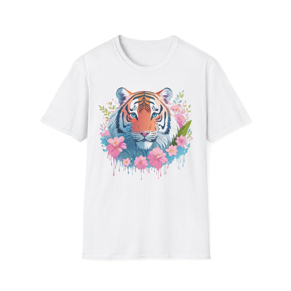 Unisex Tiger Shirt Gildan Softstyle 64000 Cotton Tee Everyday Comfort