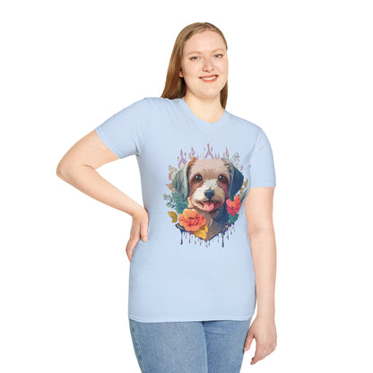 Dog Shirt Unisex Animal Tee Gildan Softstyle 64000 Short Sleeve Tee