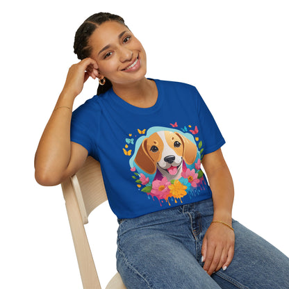 Dog Shirt Unisex Animal Tee Softstyle Cotton Comfort Everyday Wear