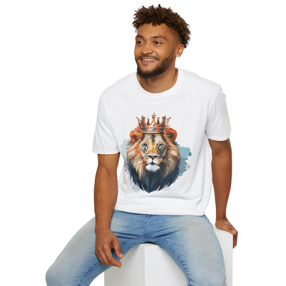 Lion Shirt Unisex Animal Tee Gildan Softstyle 64000 100 Percent Ring Spun Cotton