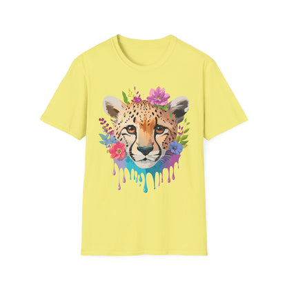 Cheetah Print Unisex Softstyle T Shirt Gildan 64000 Tee For Everyday Comfort