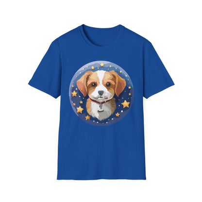 Unisex Dog Shirt Animal Print Tee Gildan Softstyle 64000 Cotton