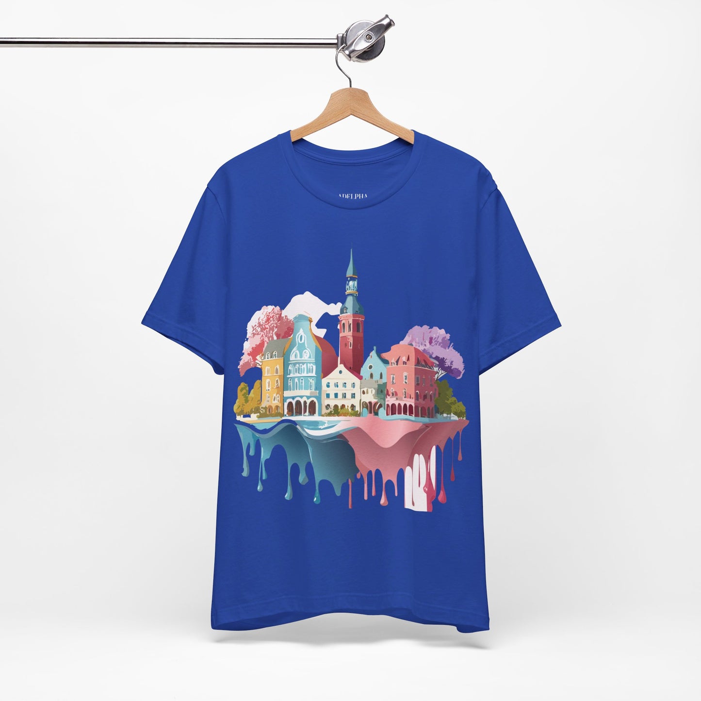 Natural Cotton Tee Shirt - Beautiful Places Collection - Warnemünde and Rostock - Germany