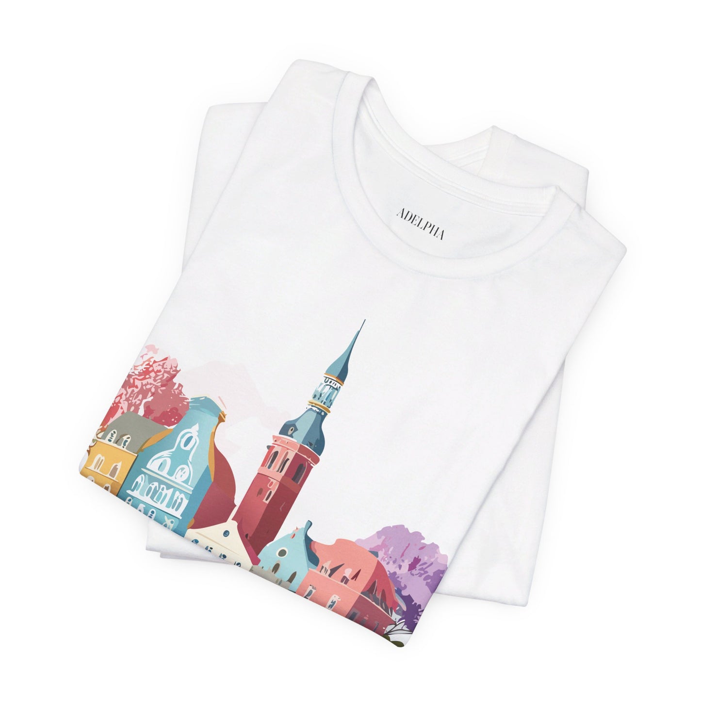 Natural Cotton Tee Shirt - Beautiful Places Collection - Warnemünde and Rostock - Germany