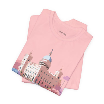 Natural Cotton Tee Shirt - Beautiful Places Collection - Madrid Printify