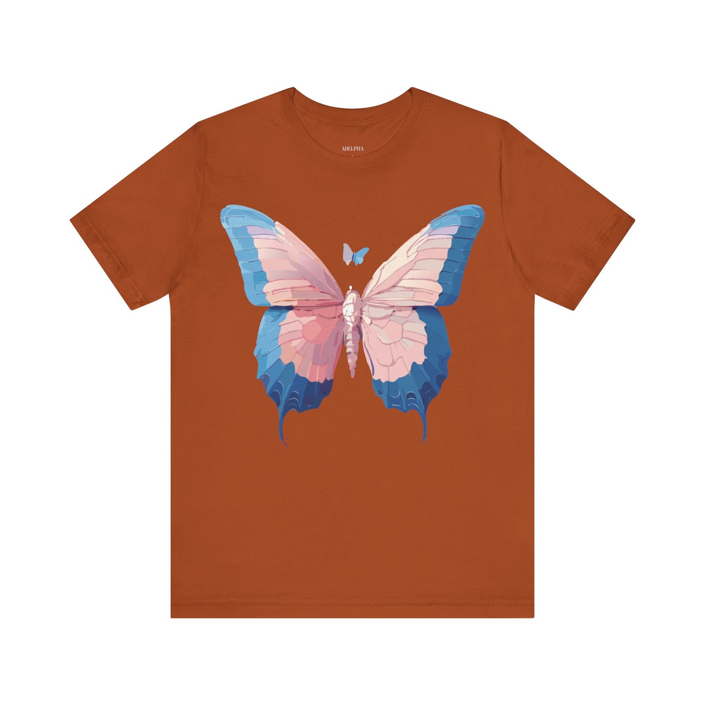 T-shirt en coton naturel avec papillon