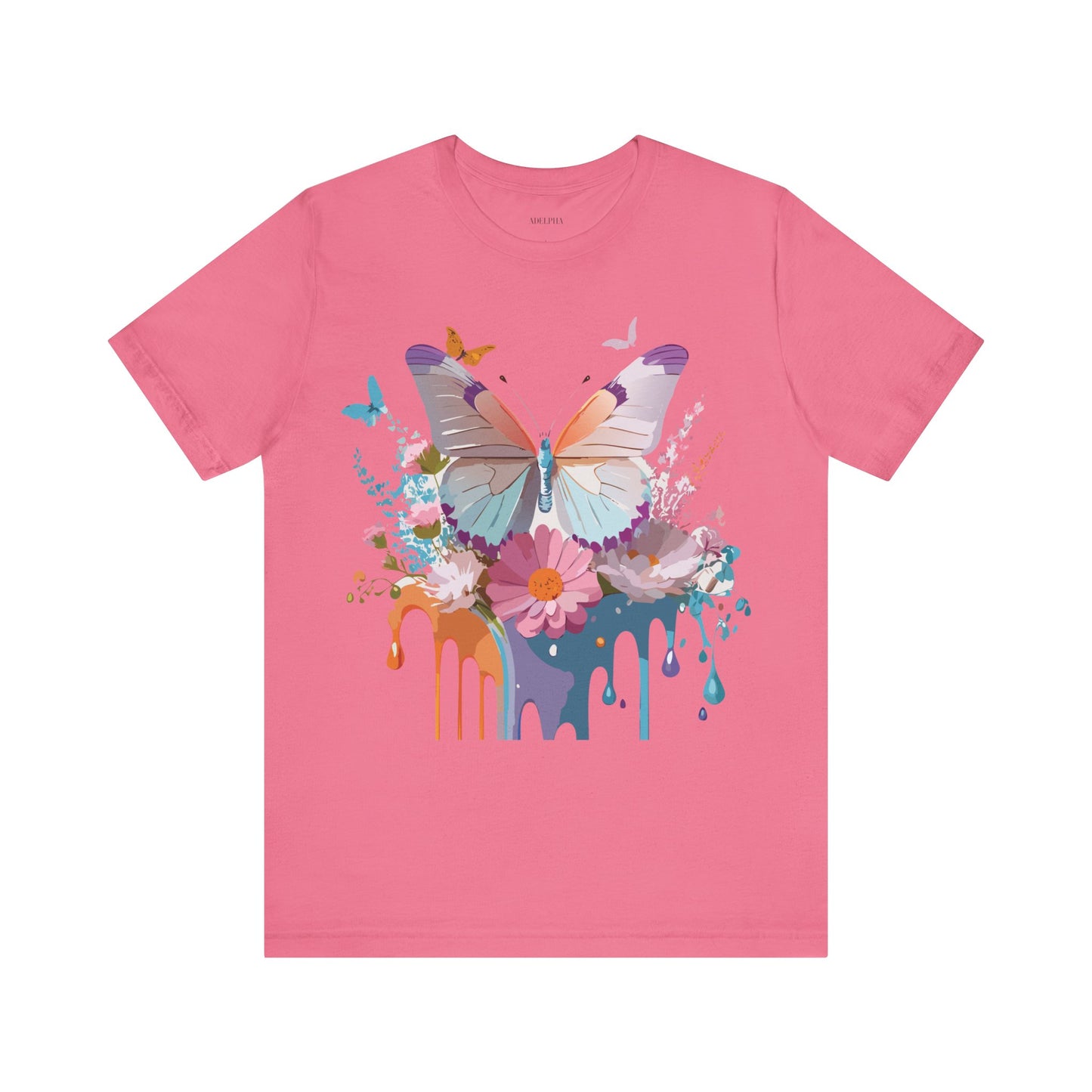 T-shirt en coton naturel avec papillon