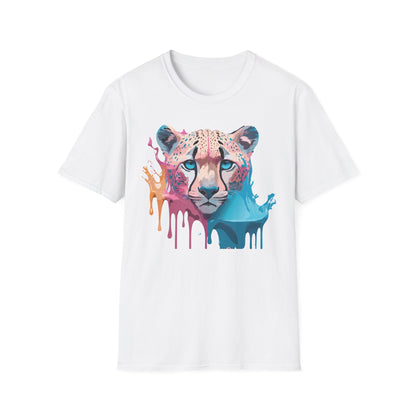 Unisex Cheetah Tee Softstyle Gildan 64000 100 Percent Cotton