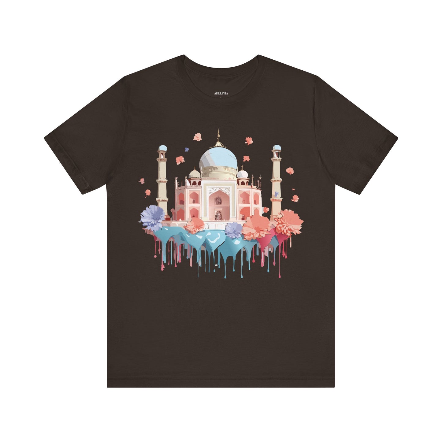 Natural Cotton Tee Shirt - Taj Mahal, India