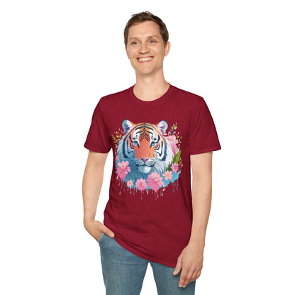 Unisex Tiger Shirt Gildan Softstyle 64000 Cotton Tee Everyday Comfort