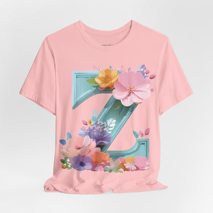 Natural Cotton Tee Shirt - Letters Collection - Z Printify