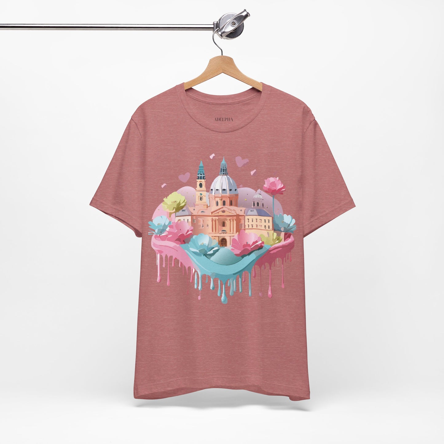 Natural Cotton Tee Shirt - Beautiful Places Collection - Prague