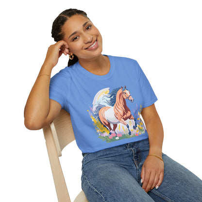 Horse Shirt Unisex Gildan Softstyle Tee 100 Ring Spun Cotton