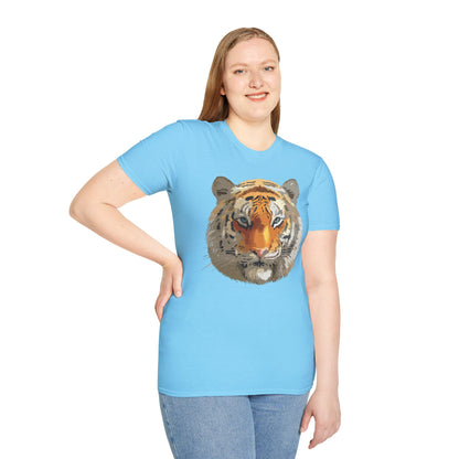 Unisex Tiger Shirt Animal Print Tee Gildan Softstyle Cotton Quality