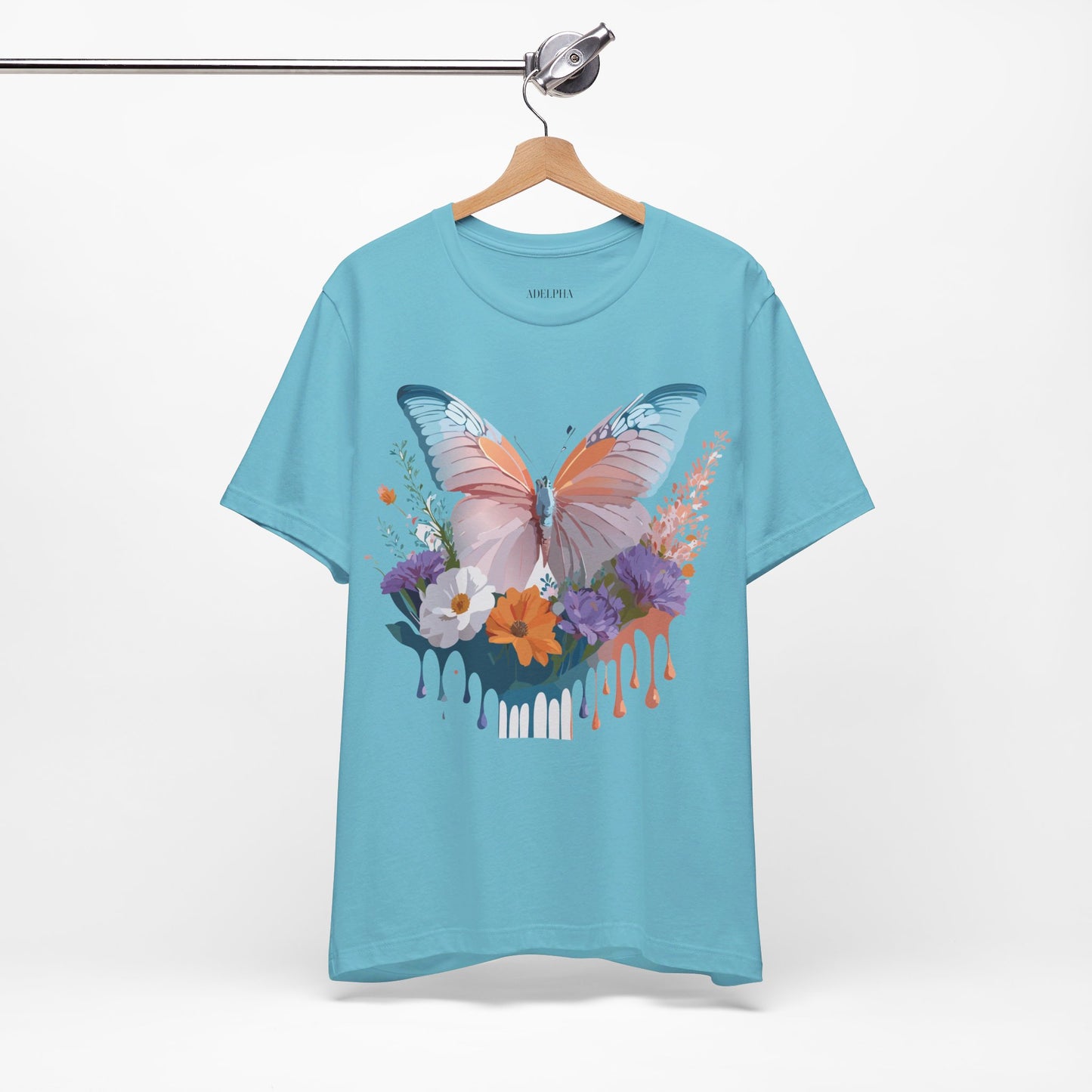 T-shirt en coton naturel avec papillon