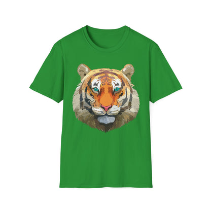 Tiger Shirt Unisex Animal Tee Gildan Softstyle 64000 Cotton Tee