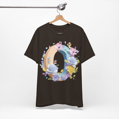 Natural Cotton Tee Shirt - Letters Collection - O Printify