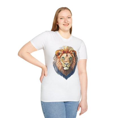 Lion Shirt Unisex Animal Tee Gildan Softstyle 64000 Cotton Comfort