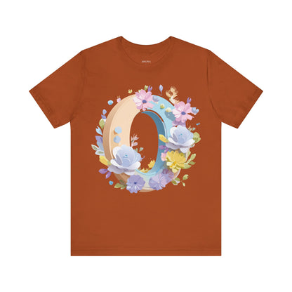 Natural Cotton Tee Shirt - Letters Collection - O Printify