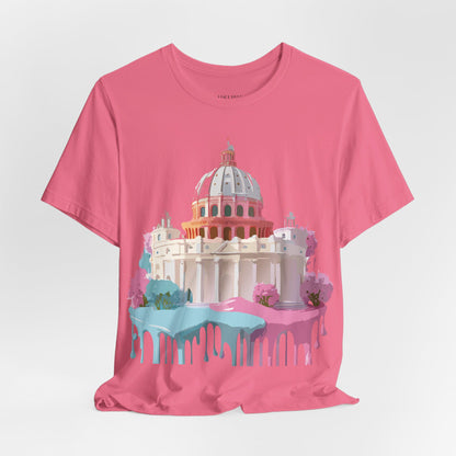 Natural Cotton Tee Shirt - Beautiful Places Collection - Rome Printify