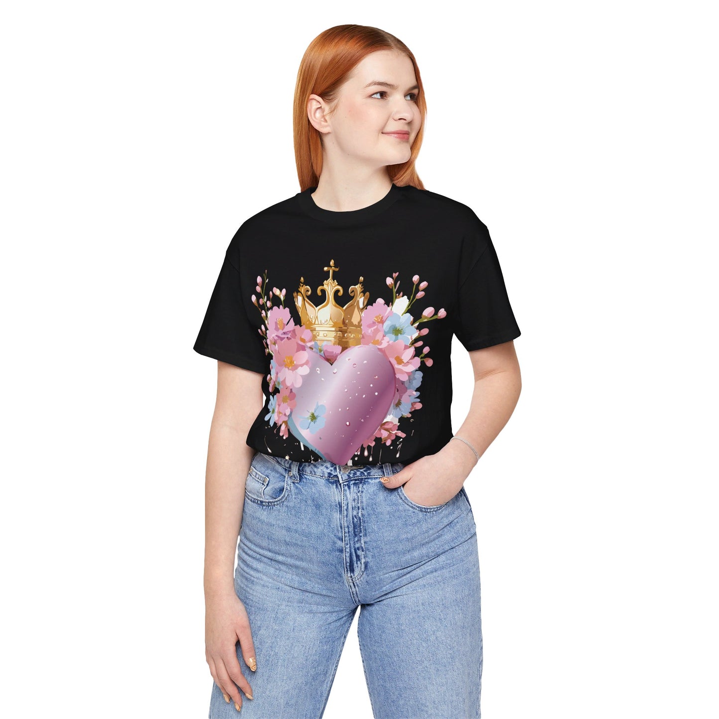 T-Shirt aus natürlicher Baumwolle – Love Story Collection