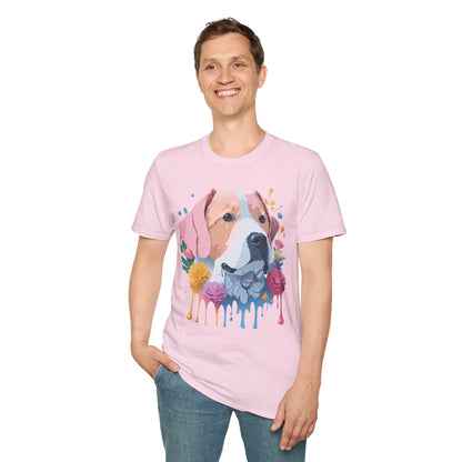 Dog Shirt Unisex Softstyle Cotton Tee 64000 Graphic Animal Print