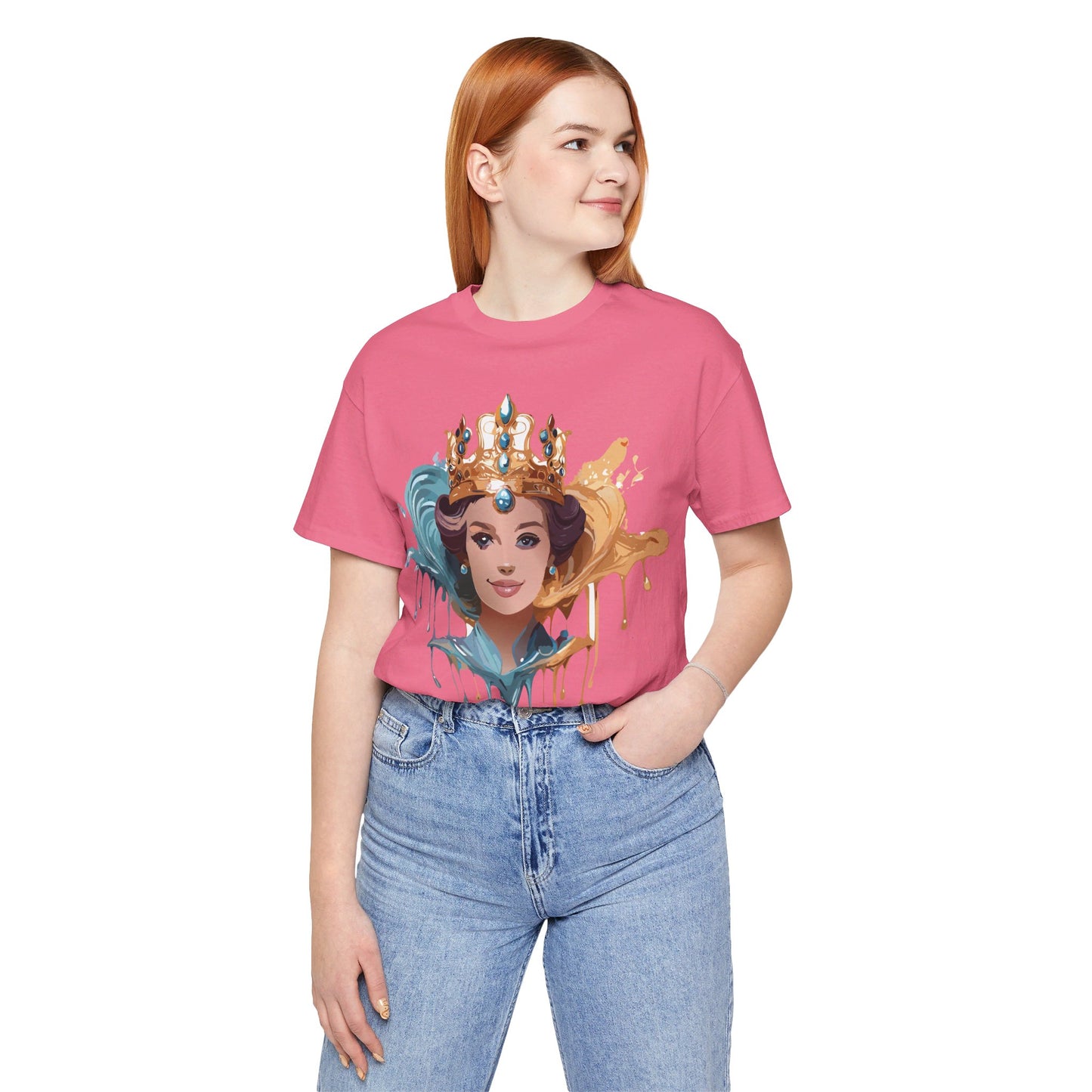 T-Shirt aus natürlicher Baumwolle – Queen Collection