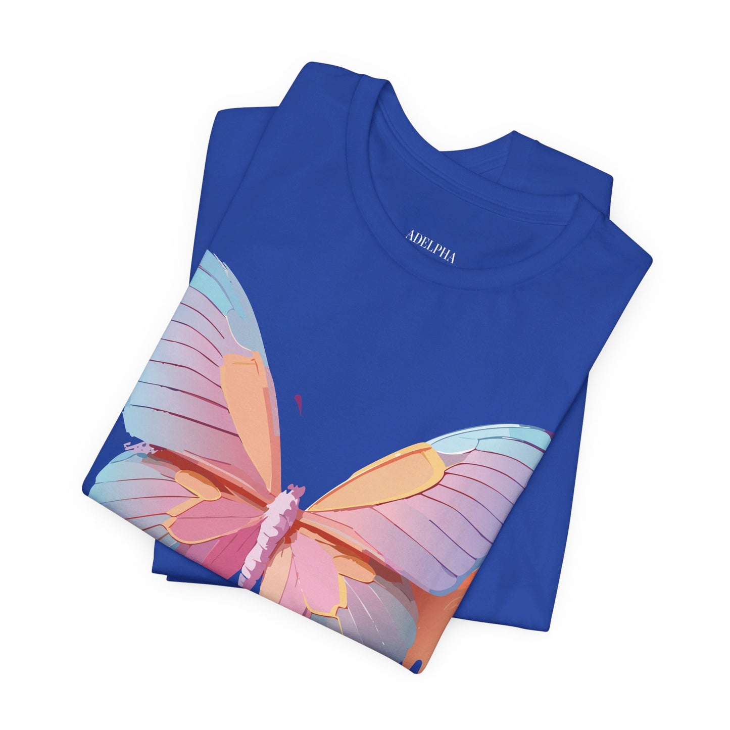 T-shirt en coton naturel avec papillon